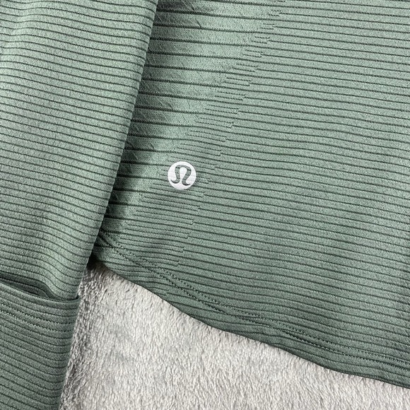 Lululemon Ventscape Half-Zip Long Sleeve Top Womens Sz 12 Smoked Spruce Athletic - Picture 8 of 12